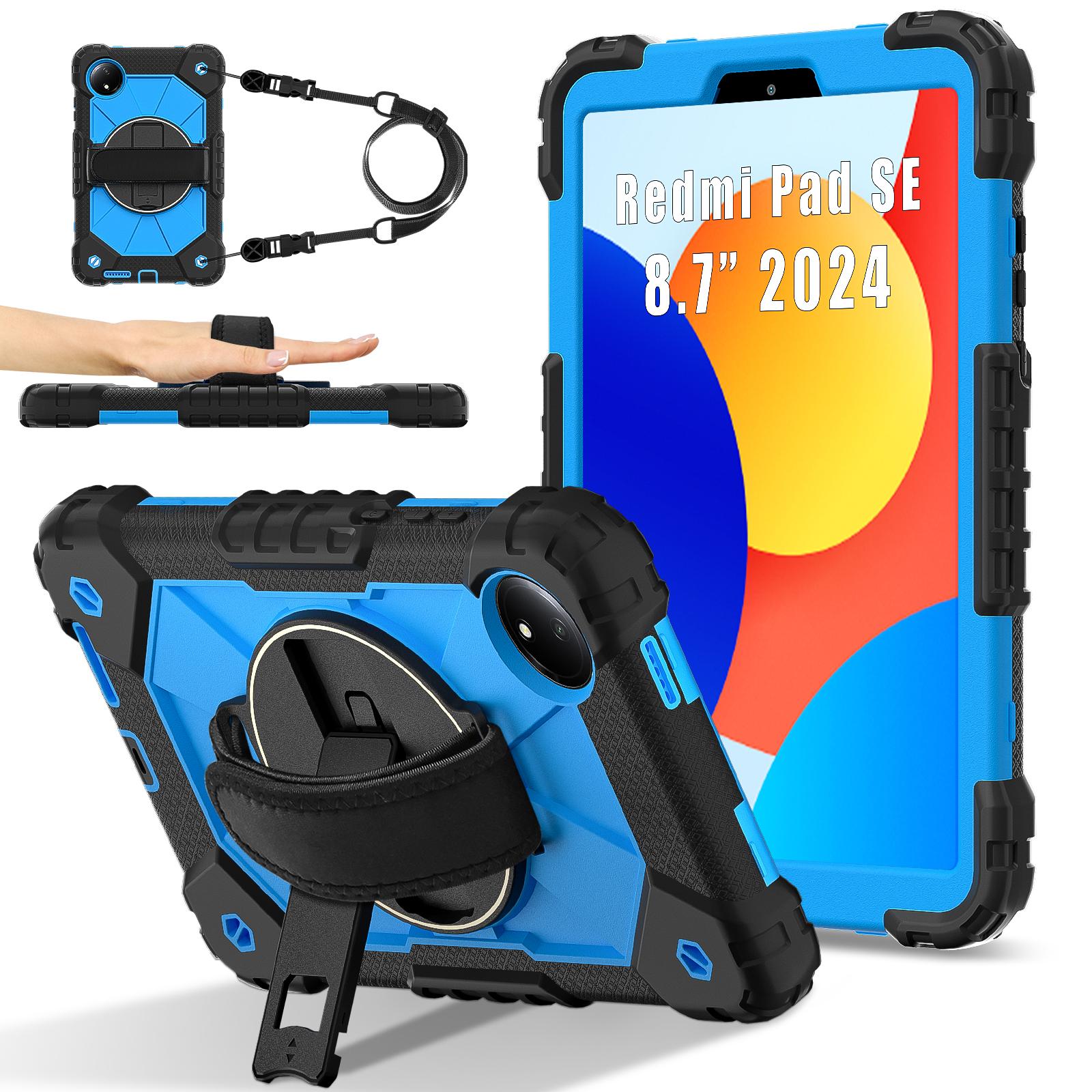 Чохол для Xiaomi Redmi Pad SE 4G 8,7 дюйма Силікон+ПК Підставка Чохол для планшета з ремінцем Black Blue
Чохол для Xiaomi Redmi Pad SE 4G 8,7 дюйма Силікон+ПК Підставка Чохол для планшета з ремінцем Black Blue
