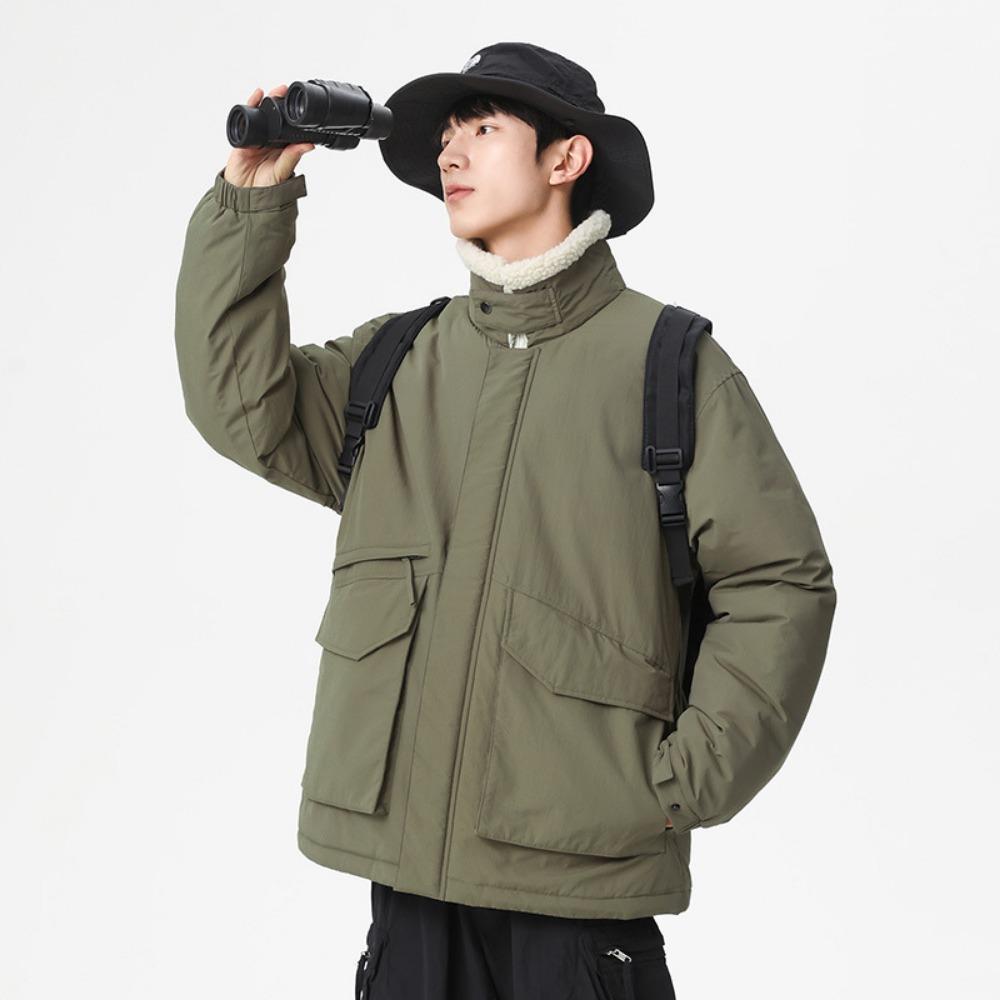 Padded clothes men s trendy brand solid color coat fashion diamond loose handsome autumn and winter cotton clothes M
Padded clothes men s trendy brand solid color coat fashion diamond loose handsome autumn and winter cotton clothes M