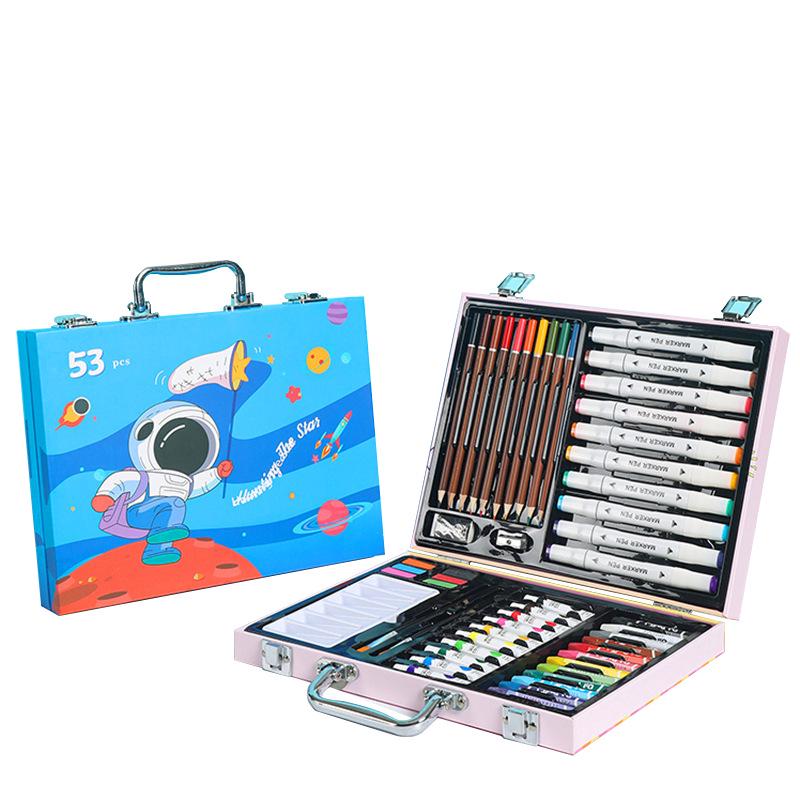 Набор кистей для рисования из 145 предметов в двухслойном алюминиевом боксе для детского искусства и принадлежностей для акварельной живописи Colored
Набор кистей для рисования из 145 предметов в двухслойном алюминиевом боксе для детского искусства и принадлежностей для акварельной живописи Colored