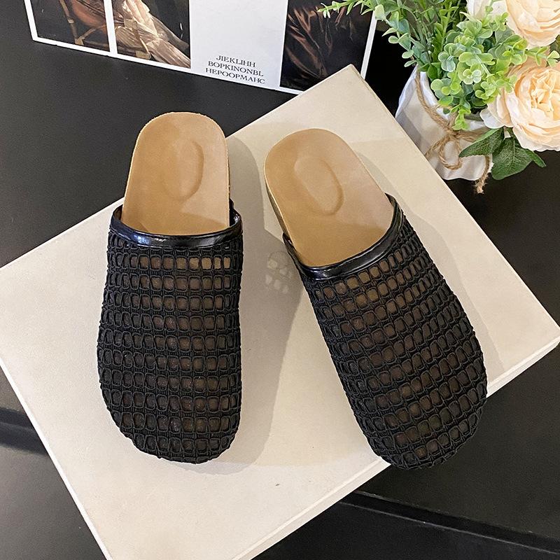 Woven hollow slippers women s half-pack of cool slippers summer leather splicing square head comfortable cool slippers women 40 срібний
Woven hollow slippers women s half-pack of cool slippers summer leather splicing square head comfortable cool slippers women 40 срібний