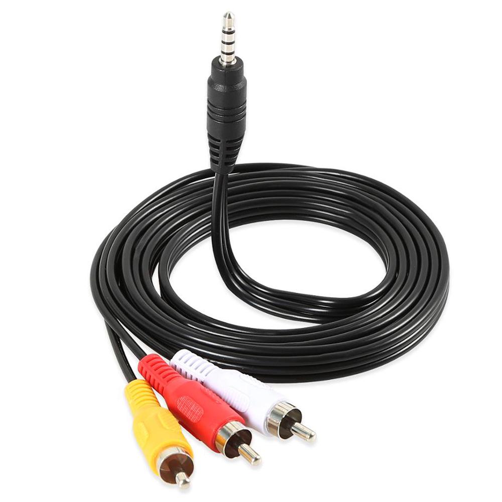 Top Quality 3.5 to RCA Male Audio Video AV Cable Wire Cord 1M 3.5mm Jack Plug Male to 3 RCA Adapter For Speaker Laptop DVD TV 1m
Top Quality 3.5 to RCA Male Audio Video AV Cable Wire Cord 1M 3.5mm Jack Plug Male to 3 RCA Adapter For Speaker Laptop DVD TV 1m