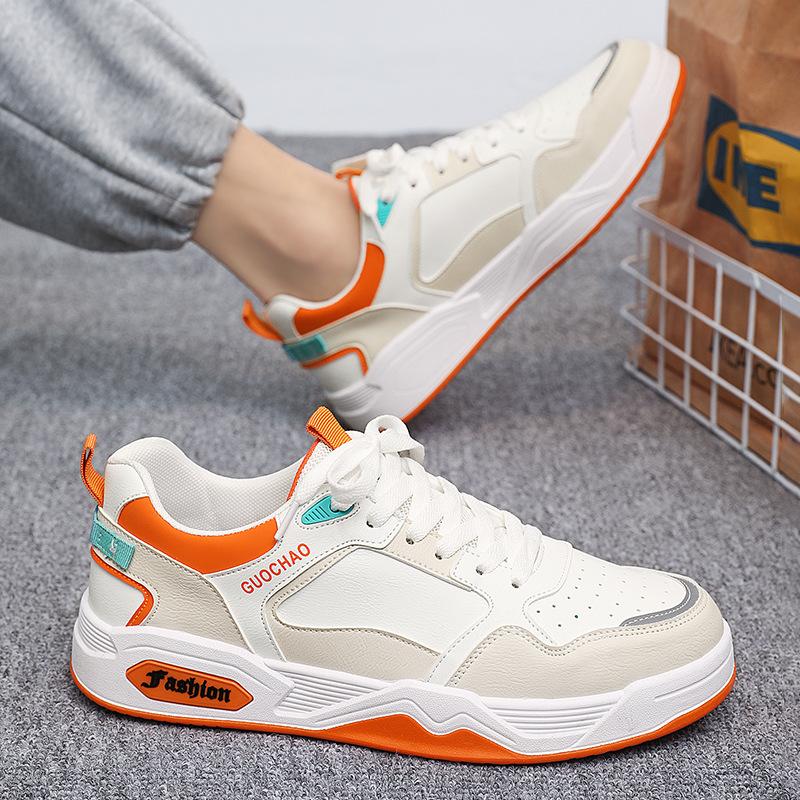 Board shoes men s shoes spring and summer new low-top heightening thick-soled white shoes leather surface breathable student sports and leisure shoes 44
Board shoes men s shoes spring and summer new low-top heightening thick-soled white shoes leather surface breathable student sports and leisure shoes 44