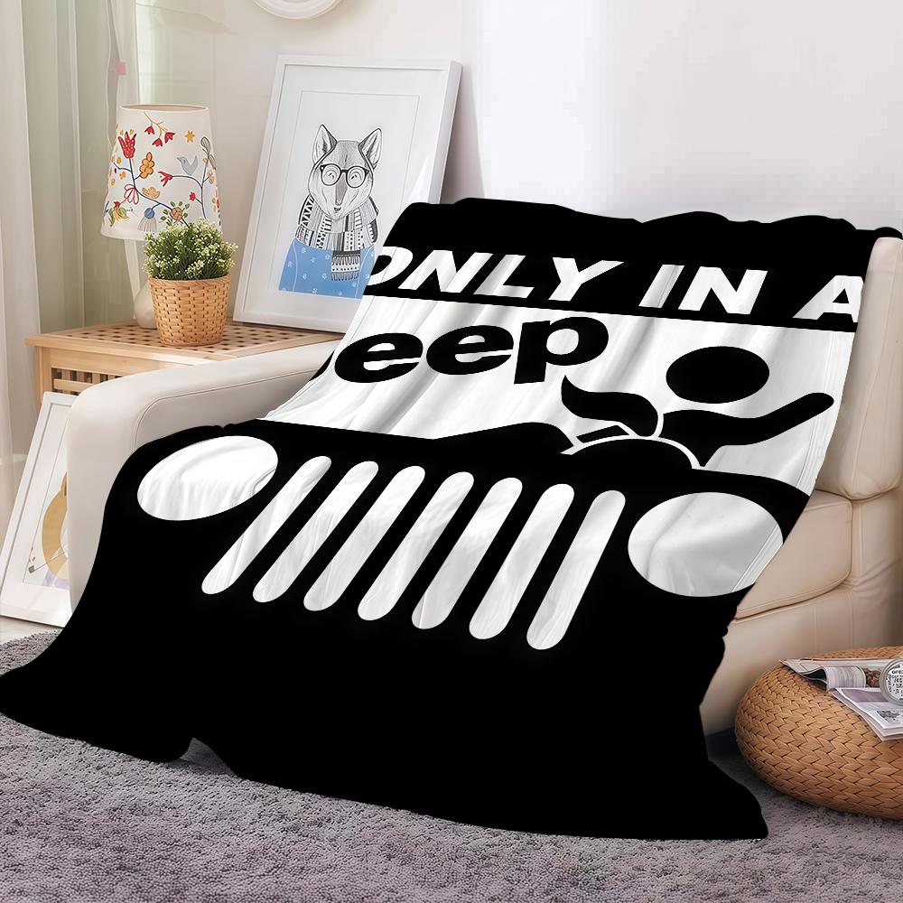 Car Brand J-Jeep Blanket Warm And Soft Suitable For Bedroom Living Room Sofa Bed Office Travel Camping 40x50in
Car Brand J-Jeep Blanket Warm And Soft Suitable For Bedroom Living Room Sofa Bed Office Travel Camping 40x50in