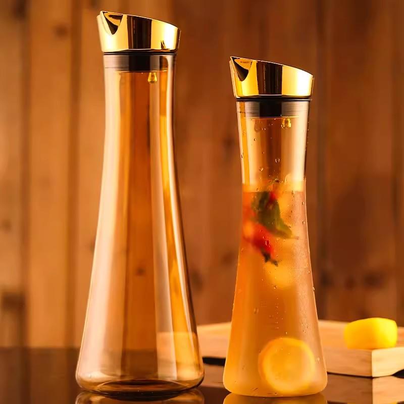 Acrylic Cold Water Kettle with Stainless Steel Lid, Plastic Cold Water Kettle, Flower Tea Juice Kettle, Temperature Resistant 1000-1500ml
Acrylic Cold Water Kettle with Stainless Steel Lid, Plastic Cold Water Kettle, Flower Tea Juice Kettle, Temperature Resistant 1000-1500ml