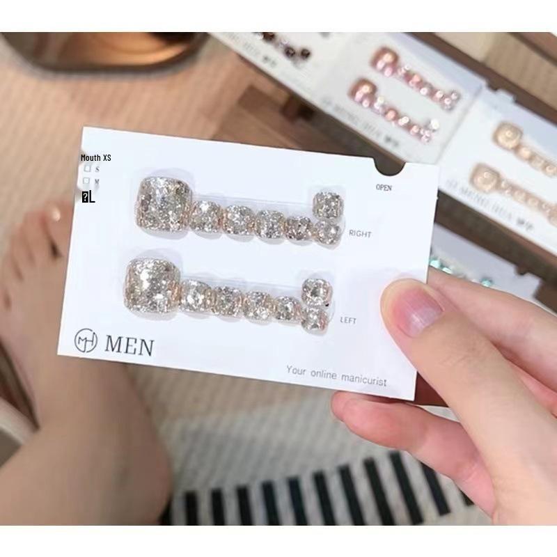 Champagne Glitter Toenail Art Patches - Whitening & Advanced Sense False Nails Champagne Sparkle 14pcs Toenail Art M
Champagne Glitter Toenail Art Patches - Whitening & Advanced Sense False Nails Champagne Sparkle 14pcs Toenail Art M
