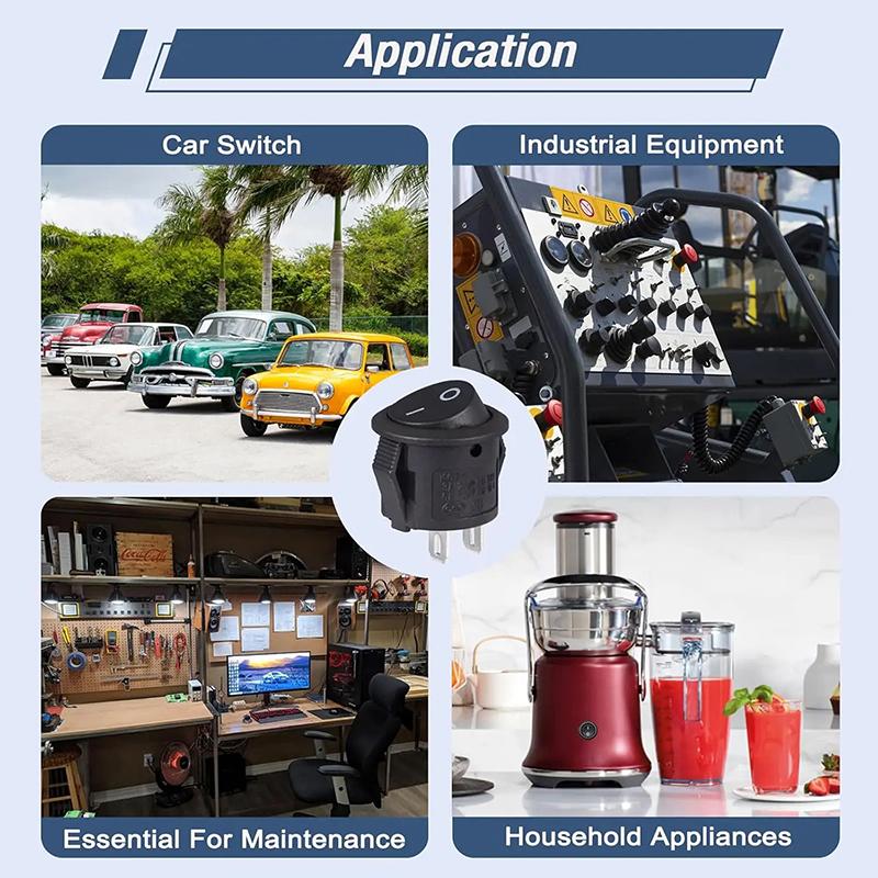 20Pcs Rocker Switch Black On Off 2 Pin Mini Round Toggle Switch 3A 250V 6A 125V Circle Switches For Rv Car Truck Boat 20pcs
20Pcs Rocker Switch Black On Off 2 Pin Mini Round Toggle Switch 3A 250V 6A 125V Circle Switches For Rv Car Truck Boat 20pcs