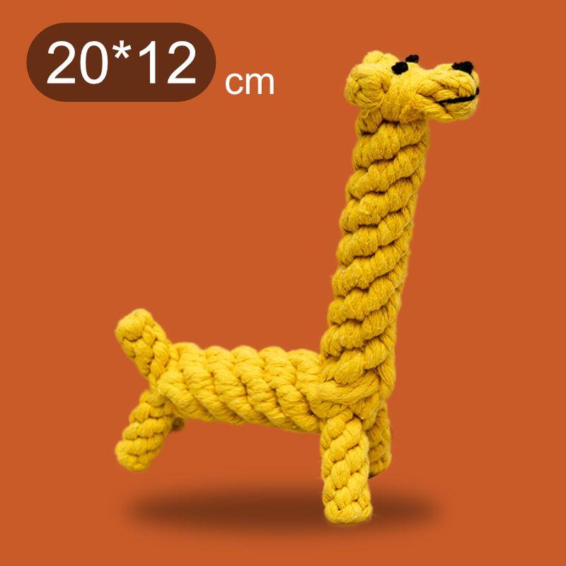 Dog Cord Teether Knot Toy Bite-Resistant Puppy Golden Retriever Bite Rope Tug of War Teddy Bichon Small and Medium-Sized Dogs Pet Supplies Giraffe
Dog Cord Teether Knot Toy Bite-Resistant Puppy Golden Retriever Bite Rope Tug of War Teddy Bichon Small and Medium-Sized Dogs Pet Supplies Giraffe