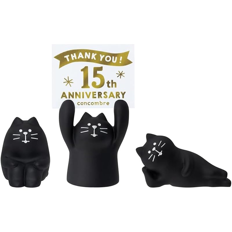 Decore Corporation concombre 15th anniversary thank you mascot black cat Reprint set ZCB-90255
Decore Corporation concombre 15th anniversary thank you mascot black cat Reprint set ZCB-90255