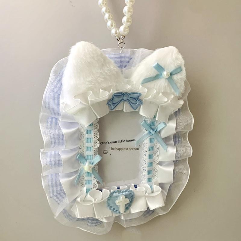 Sweet Cute Plush Lace Pocard Holder Anime Lolita Idol Display Po Protector Case Card With Bowknot Pendant Bag Accessory
Sweet Cute Plush Lace Pocard Holder Anime Lolita Idol Display Po Protector Case Card With Bowknot Pendant Bag Accessory