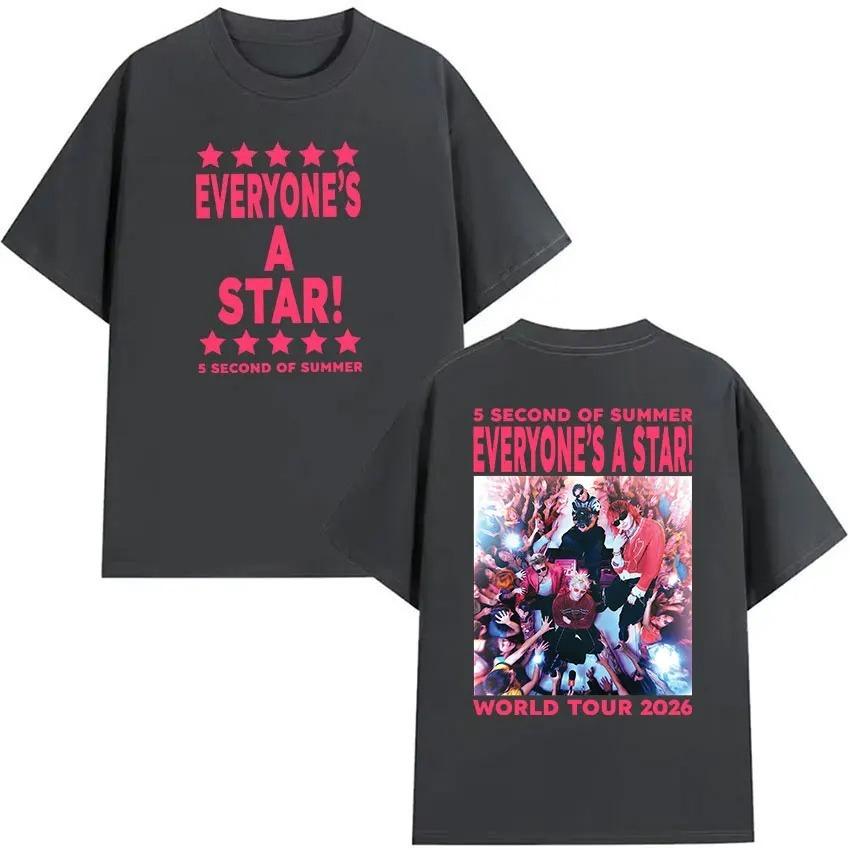 5 Seconds of Summer Everyones A Star World Tour 2026 Merch Tshirt UNISEX Women Cotton Clothing Fashion Hiphop Short Sleeved Tee 4XL
5 Seconds of Summer Everyones A Star World Tour 2026 Merch Tshirt UNISEX Women Cotton Clothing Fashion Hiphop Short Sleeved Tee 4XL