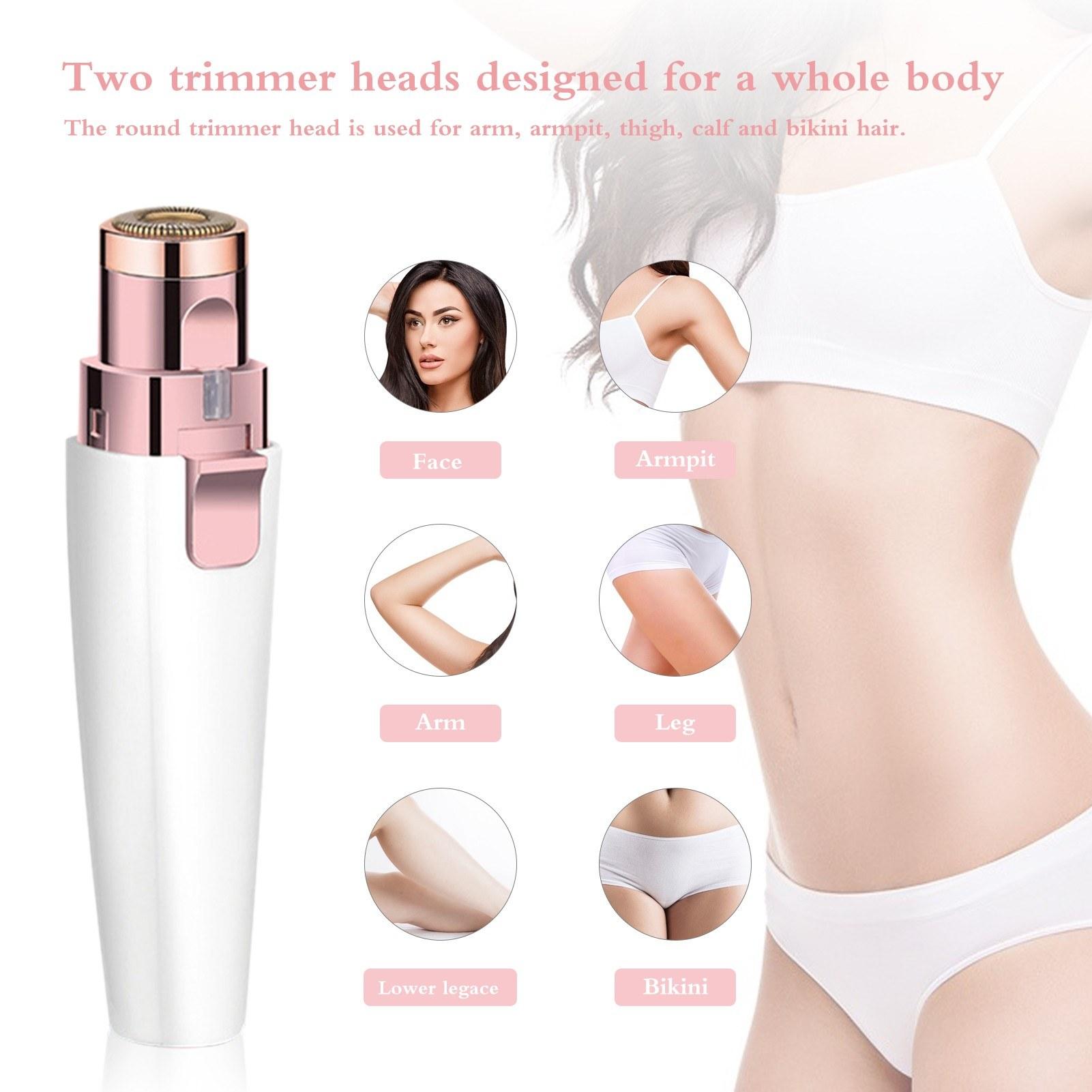 Facial Hair Remover Painless Hair Trimmer Lipstick Shape 2-in-1 Eyebrow Razor Ladies Electric Shaver Built-in Battery Type A
Facial Hair Remover Painless Hair Trimmer Lipstick Shape 2-in-1 Eyebrow Razor Ladies Electric Shaver Built-in Battery Type A