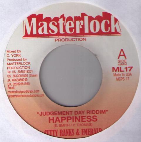 7inch Record CUTTY RANKS & EMERALD / CHARDEL - Happiness / Falling ML17 Masterlock Prod 2003 US Reggae, Ska & Dub Used
7inch Record CUTTY RANKS & EMERALD / CHARDEL - Happiness / Falling ML17 Masterlock Prod 2003 US Reggae, Ska & Dub Used