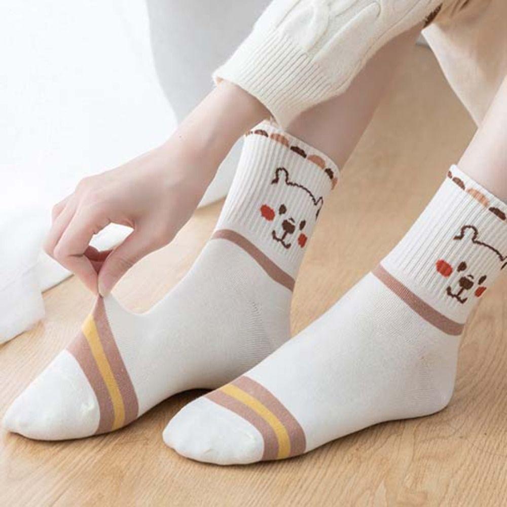 5 pairs Patchwork Flower Ankle Socks Letter Summer Tube Socks Soft Cartoon Bear Socks Lady
5 pairs Patchwork Flower Ankle Socks Letter Summer Tube Socks Soft Cartoon Bear Socks Lady