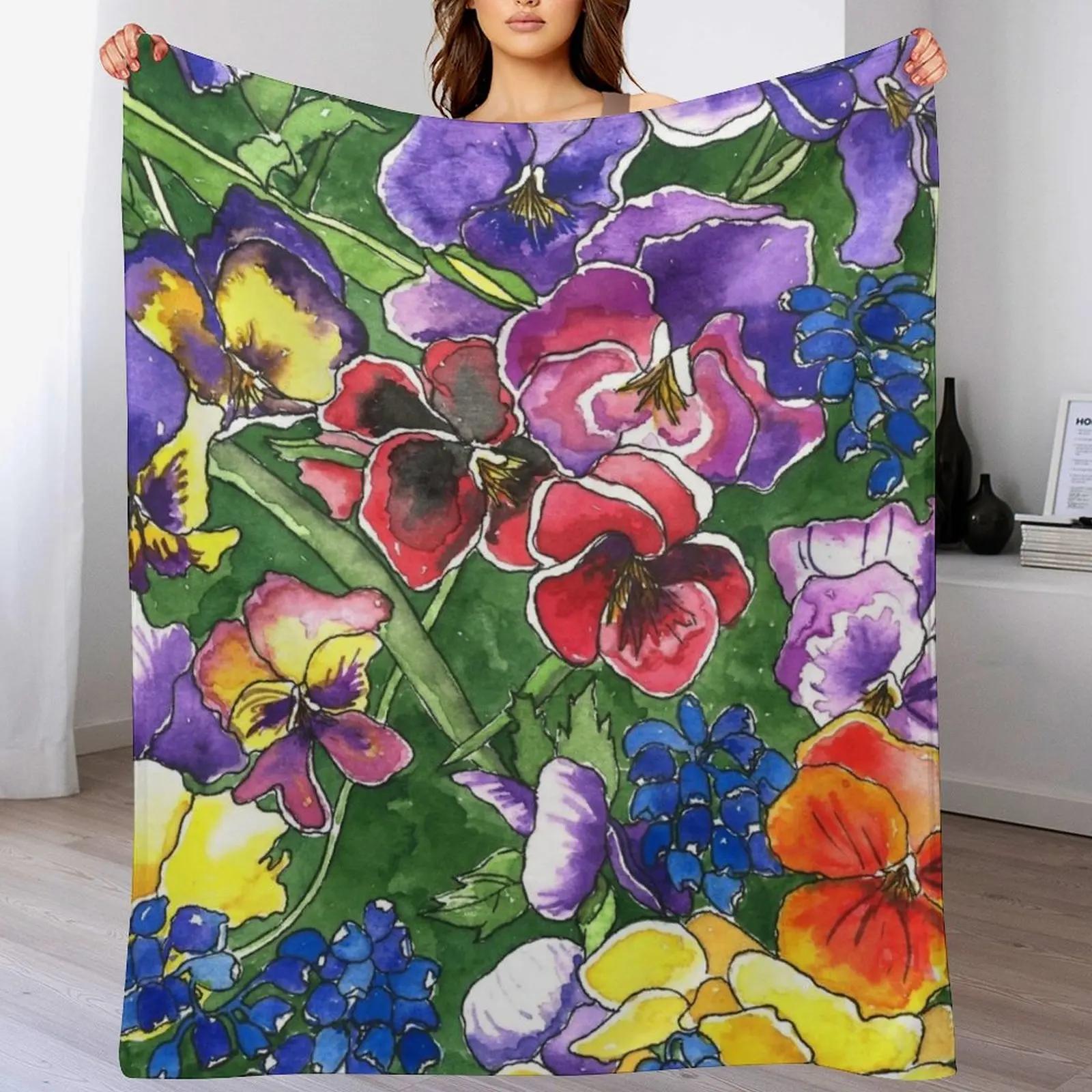 Pansies Throw Blanket All Weather Soft Throw Blanket for Sofa 102x76cm(40x30in)
Pansies Throw Blanket All Weather Soft Throw Blanket for Sofa 102x76cm(40x30in)