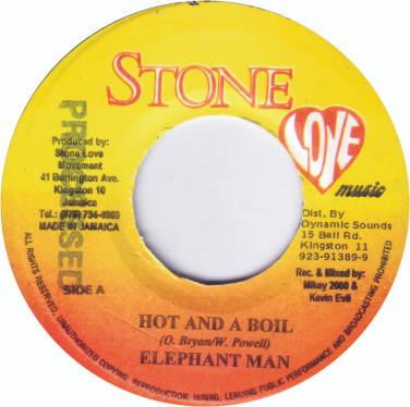 7inch Record ELEPHANT MAN - Hot And A Boil NONE Stone Love Musi 2001 Jamaica Reggae, Ska & Dub Used
7inch Record ELEPHANT MAN - Hot And A Boil NONE Stone Love Musi 2001 Jamaica Reggae, Ska & Dub Used