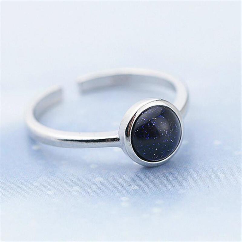 New Fashion Simple Dream Starry Sky Purple Sand 925 Sterling Silver Jewelry Sweet Temperament Round Opening Rings TYB037 срібний
New Fashion Simple Dream Starry Sky Purple Sand 925 Sterling Silver Jewelry Sweet Temperament Round Opening Rings TYB037 срібний