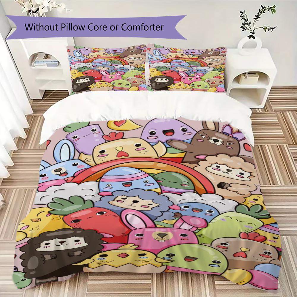 Funny Multi-Eyed Monster Doodle Bedding, 3-Piece Bedspread Set Without Comforter(1 * duvet cover + 2 * pillowcase, without core) 135x200cm
Funny Multi-Eyed Monster Doodle Bedding, 3-Piece Bedspread Set Without Comforter(1 * duvet cover + 2 * pillowcase, without core) 135x200cm