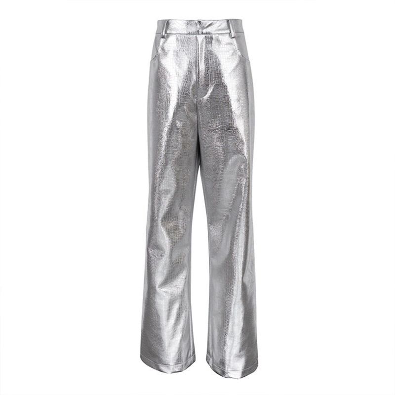 INS Fashion Style 2023 New Fall and Winter Silver PU Leather Pants Fashion Scale Pattern High Waist Long Straight Pants for Women Silver S
INS Fashion Style 2023 New Fall and Winter Silver PU Leather Pants Fashion Scale Pattern High Waist Long Straight Pants for Women Silver S