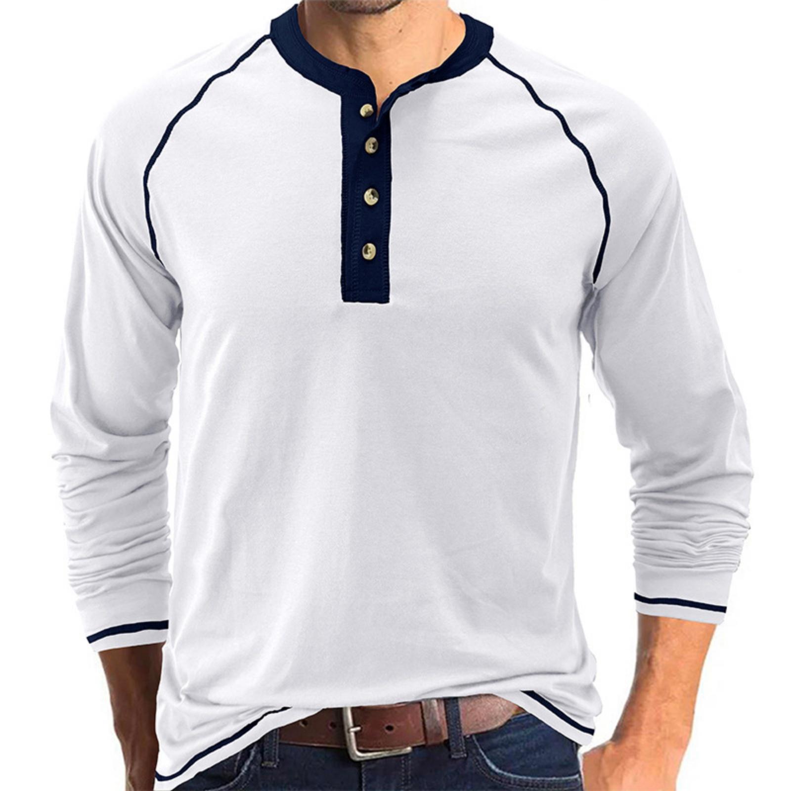 Men s Casual -color Base Sport Shirt, Men s Round-neck Long-sleeved Top XL білий
Men s Casual -color Base Sport Shirt, Men s Round-neck Long-sleeved Top XL білий