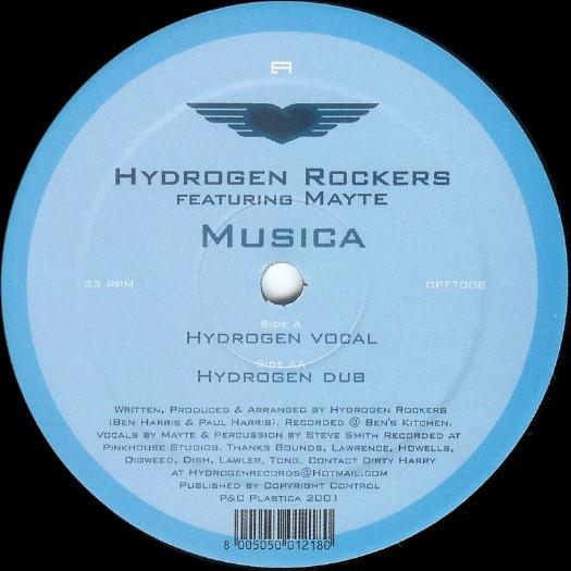 12inch Record HYDROGEN ROCKERS, MAYTE - Musica DPFT008 Plastica 2001 UK Dance & Electronica Used
12inch Record HYDROGEN ROCKERS, MAYTE - Musica DPFT008 Plastica 2001 UK Dance & Electronica Used