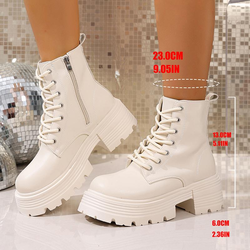 Fashion Chunky Platform Ankle Boots for Women Thick Sole Non Slip Black Combat Booties Woman Autumn Fashion PU Leather Botas Mujer 2025 42
Fashion Chunky Platform Ankle Boots for Women Thick Sole Non Slip Black Combat Booties Woman Autumn Fashion PU Leather Botas Mujer 2025 42