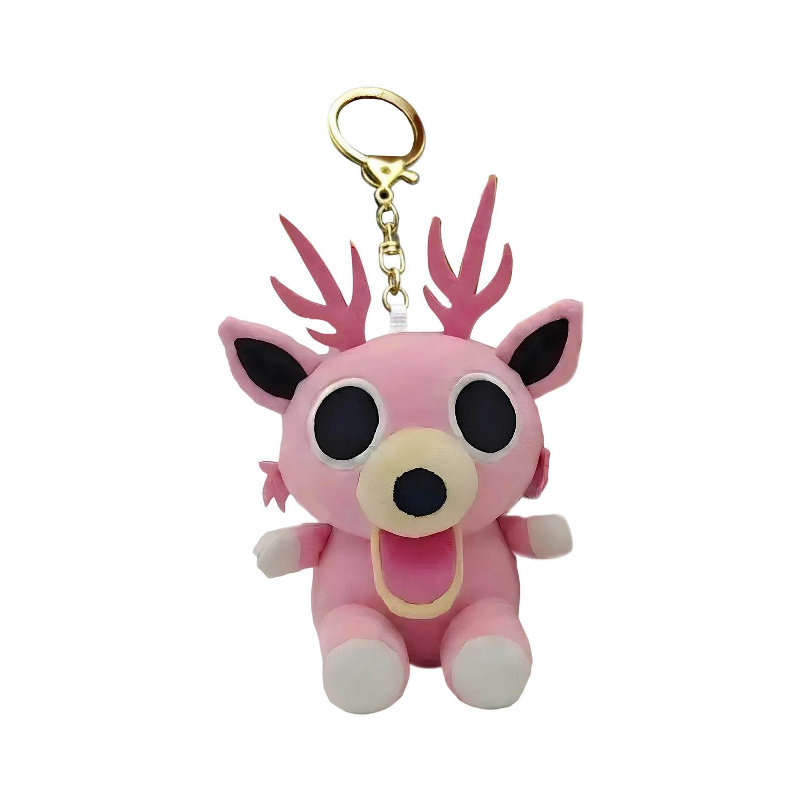 Plush Keychain Soft Stuffed Animal Toy with Antlers and Round Eyes for Bag Decoration and Gift Accessory with Metal Keyring Clip One Size
Plush Keychain Soft Stuffed Animal Toy with Antlers and Round Eyes for Bag Decoration and Gift Accessory with Metal Keyring Clip One Size