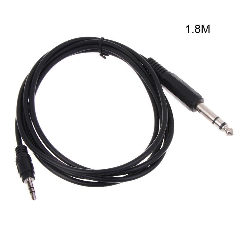 6.35mm TRS Stereo Male to 3.5mm Male-Plug Aux Cable Cord 1.8m 1/4 to 1/8 Connection Cord for Power Amplifier-Equalizer 1
6.35mm TRS Stereo Male to 3.5mm Male-Plug Aux Cable Cord 1.8m 1/4 to 1/8 Connection Cord for Power Amplifier-Equalizer 1
