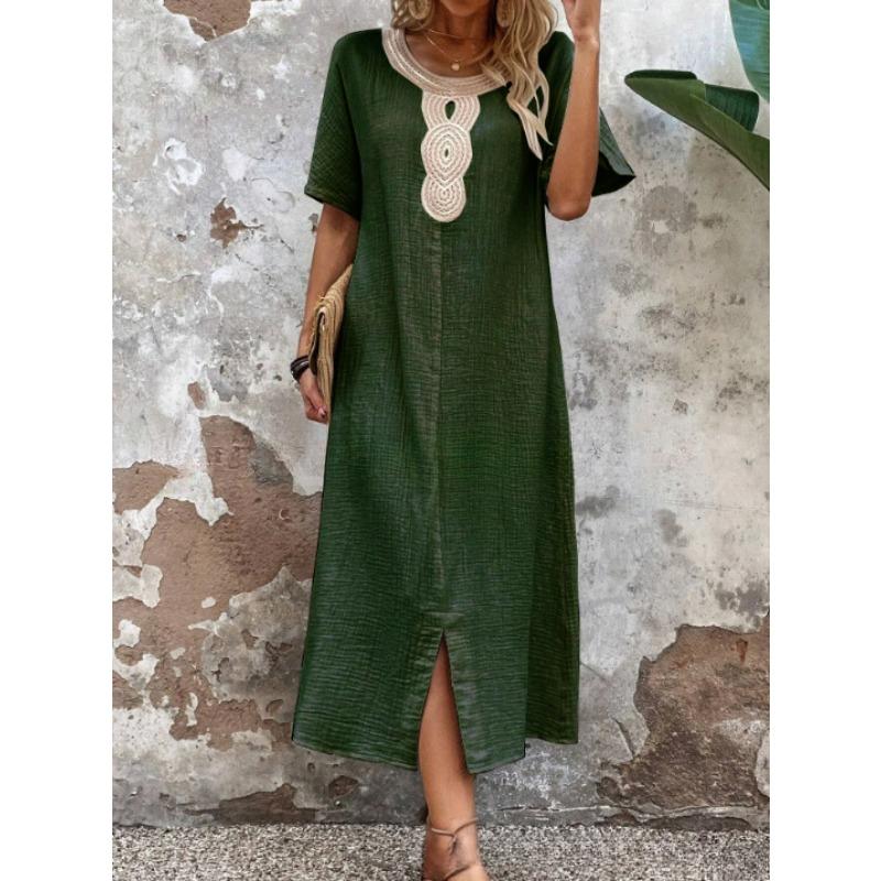 Новое женское летнее платье свободного кроя с круглым вырезом и короткими рукавами из кружева 3XL
Новое женское летнее платье свободного кроя с круглым вырезом и короткими рукавами из кружева 3XL