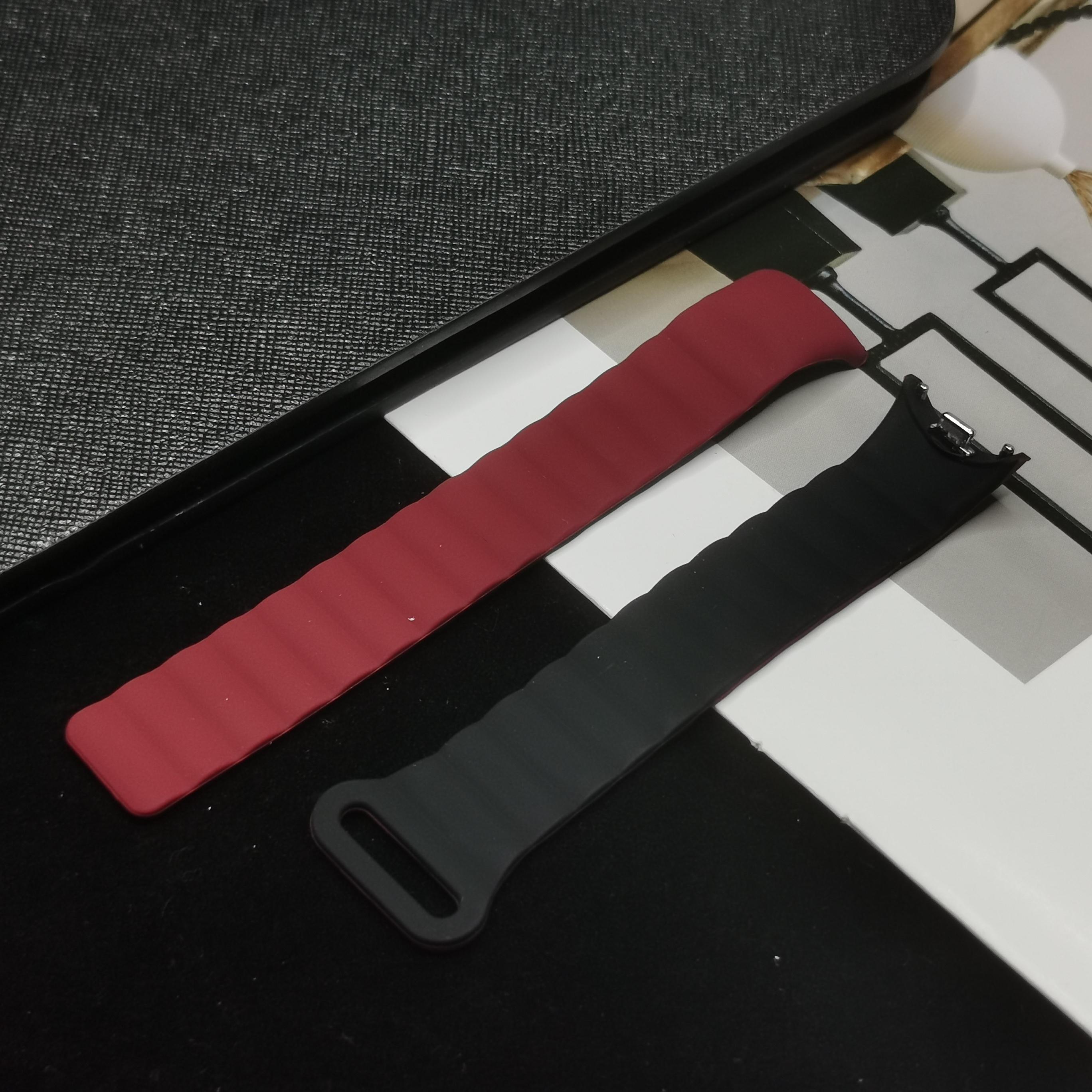 Ремінець з магнітною петлею для ремінця Mi Band 8. Силіконовий спортивний ремінець для Xiaomi Mi Band 8. Браслет NFC Correa, металевий інтерфейс. for Miband 8 чорний/вина червоного кольору
Ремінець з магнітною петлею для ремінця Mi Band 8. Силіконовий спортивний ремінець для Xiaomi Mi Band 8. Браслет NFC Correa, металевий інтерфейс. for Miband 8 чорний/вина червоного кольору