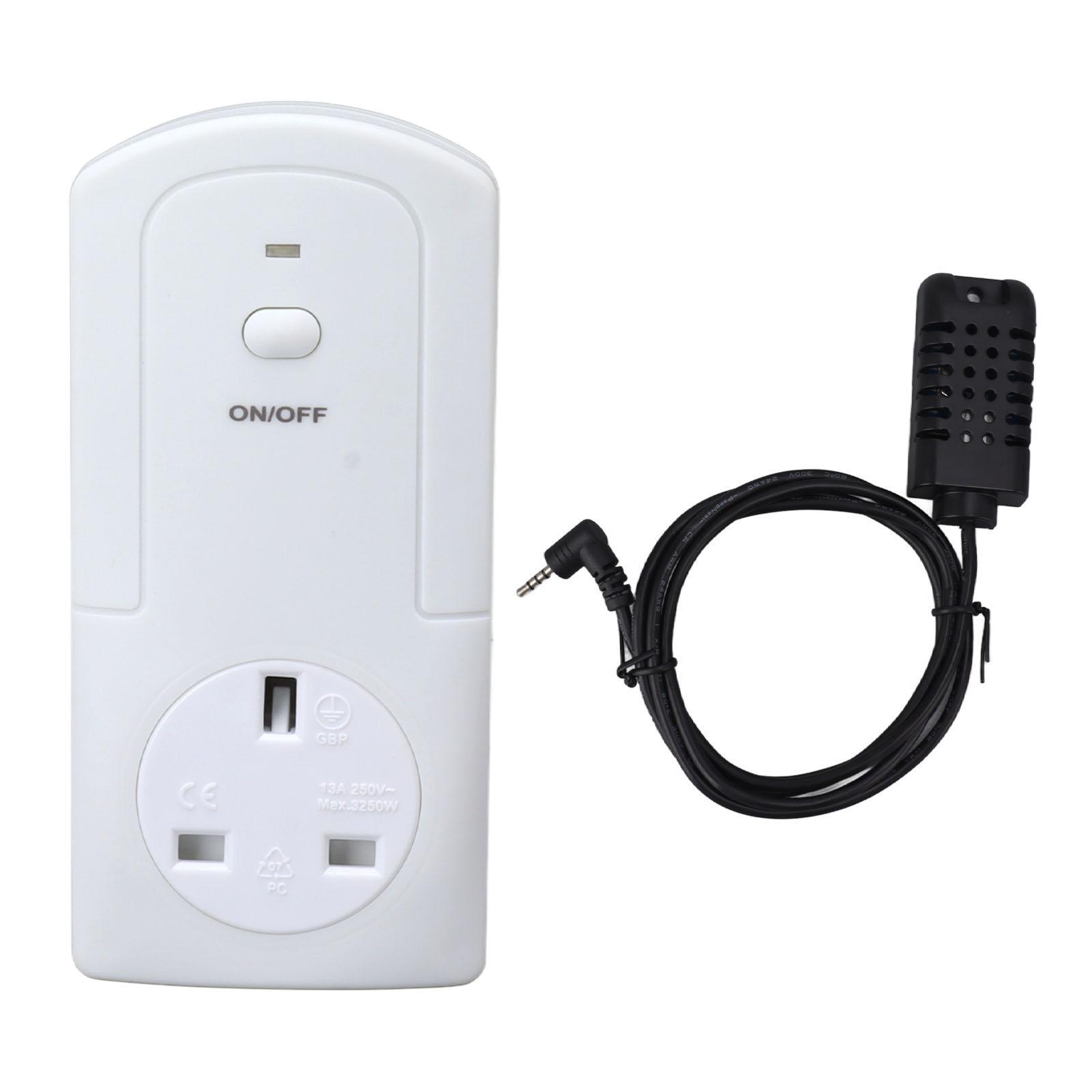 Wireless Wifi Plug in Thermostat Outlet Temperature Controller Heating Cooling Temp Sensor
Wireless Wifi Plug in Thermostat Outlet Temperature Controller Heating Cooling Temp Sensor