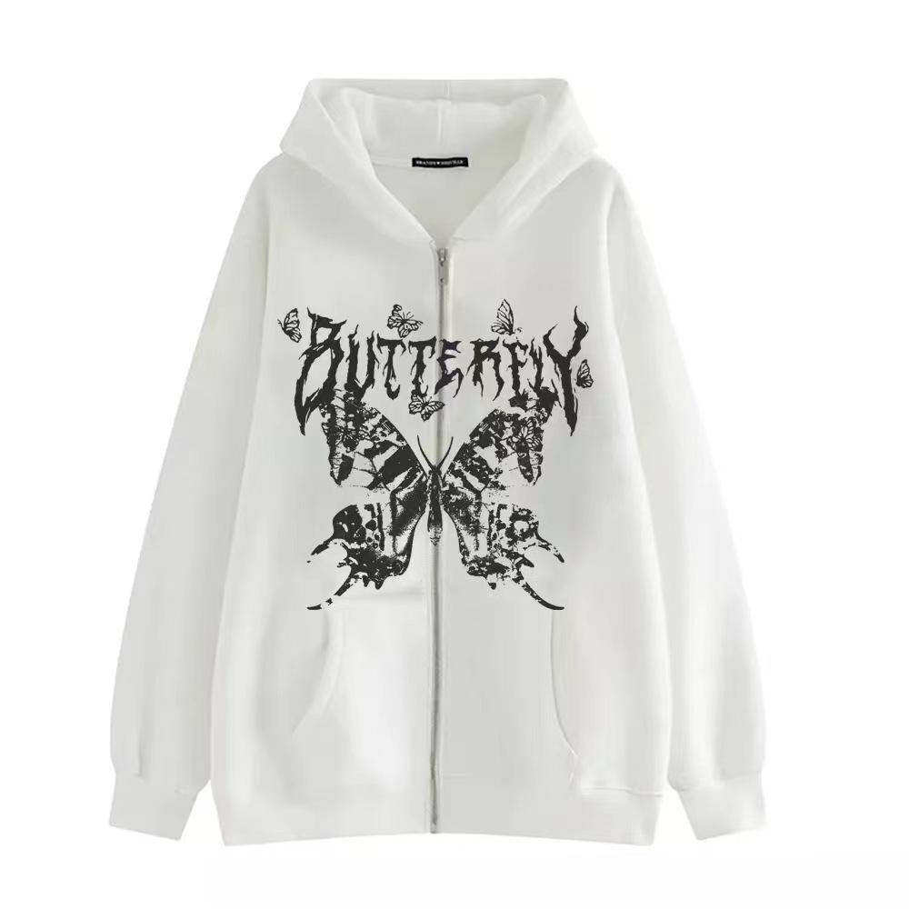 Dark Butterfly Gothic Oversized Zip-Up Hoodie for Couples - Unisex Y2K Style Extra Large
Dark Butterfly Gothic Oversized Zip-Up Hoodie for Couples - Unisex Y2K Style Extra Large