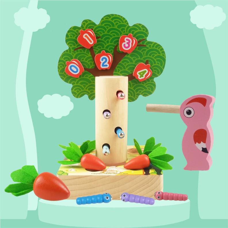Clever Carpenter Three-in-One Apple Tree Playset: Wooden Number Tree, Woodpecker Worm Catching, and Radish Pulling Interactive Toy
Clever Carpenter Three-in-One Apple Tree Playset: Wooden Number Tree, Woodpecker Worm Catching, and Radish Pulling Interactive Toy