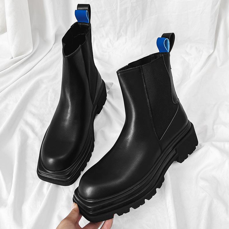 Black Chelsea boots men s 2025 new square head shoes medium tube chimney heightened thick high heel platform Martin boots 38 чёрный
Black Chelsea boots men s 2025 new square head shoes medium tube chimney heightened thick high heel platform Martin boots 38 чёрный
