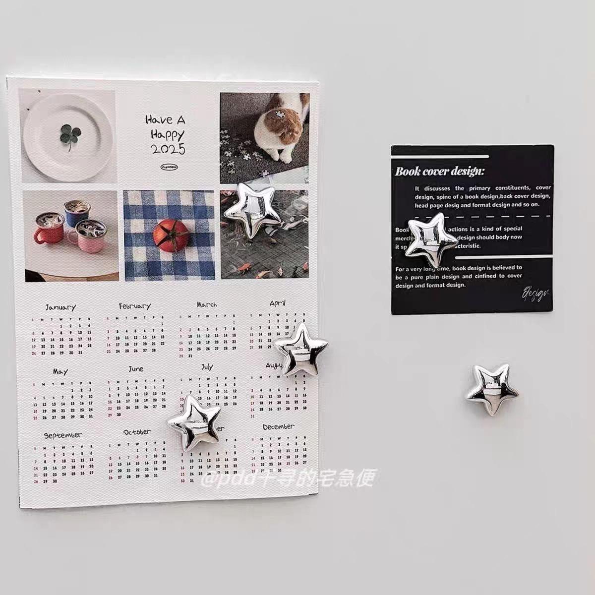 Fridge magnet with silver stars magnetic nail photo wall mounting magnetic sticker
Fridge magnet with silver stars magnetic nail photo wall mounting magnetic sticker