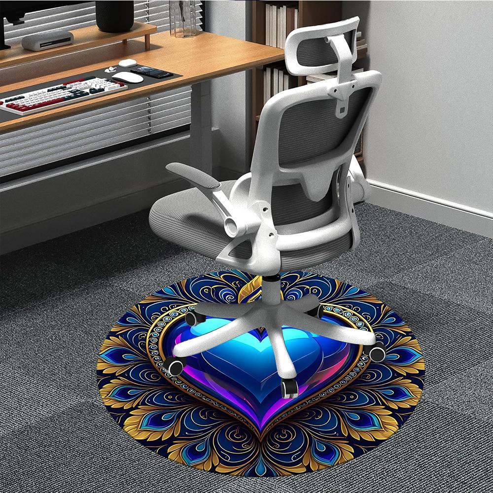 1PC Heart Mandala Office Round Area Rug, Indoor Mat Suitable For Office, Under Office Chairs Bedroom Living Room Home Decor, Room DecoT1223079 80cm by 80cm
1PC Heart Mandala Office Round Area Rug, Indoor Mat Suitable For Office, Under Office Chairs Bedroom Living Room Home Decor, Room DecoT1223079 80cm by 80cm