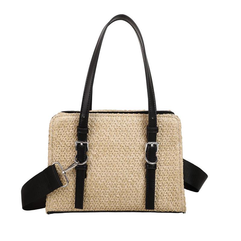 Соломенная сумка-тоут большой вместимости, летняя новинка, пляжная сумка для морского отдыха, модная универсальная сумка через плечо one size fits all чёрный
Соломенная сумка-тоут большой вместимости, летняя новинка, пляжная сумка для морского отдыха, модная универсальная сумка через плечо one size fits all чёрный