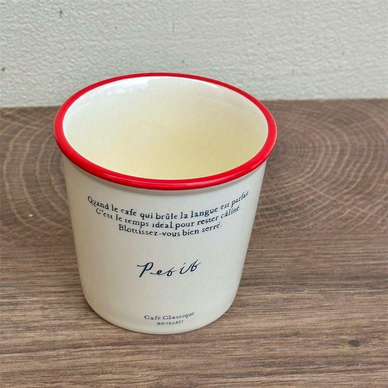 Korean Style Espresso Cup, Retro Letter Paper Design, Ceramic Hand-held Mug, Household Coffee Cups Drinkware 120ML
Korean Style Espresso Cup, Retro Letter Paper Design, Ceramic Hand-held Mug, Household Coffee Cups Drinkware 120ML