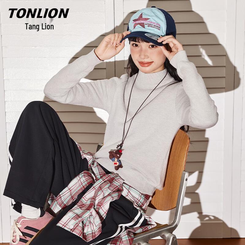 TonLion Women s Half-High Collar Fleece Knit Sweater L
TonLion Women s Half-High Collar Fleece Knit Sweater L