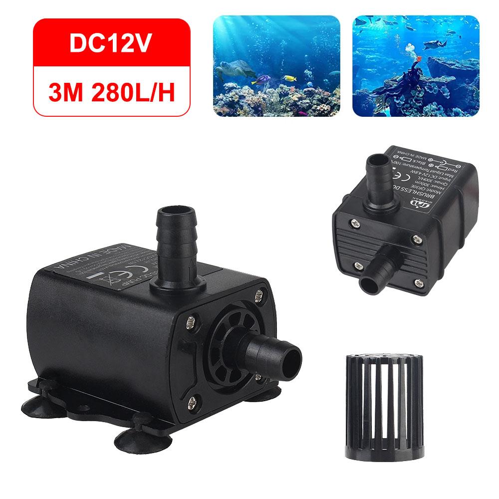 DC12V 5W 280L/H Lift 300cm Фонтан Акваріум Циркуляційний Водонепроникний Міцний занурювальний Ультратихий міні-безщітковий водяний насос
DC12V 5W 280L/H Lift 300cm Фонтан Акваріум Циркуляційний Водонепроникний Міцний занурювальний Ультратихий міні-безщітковий водяний насос