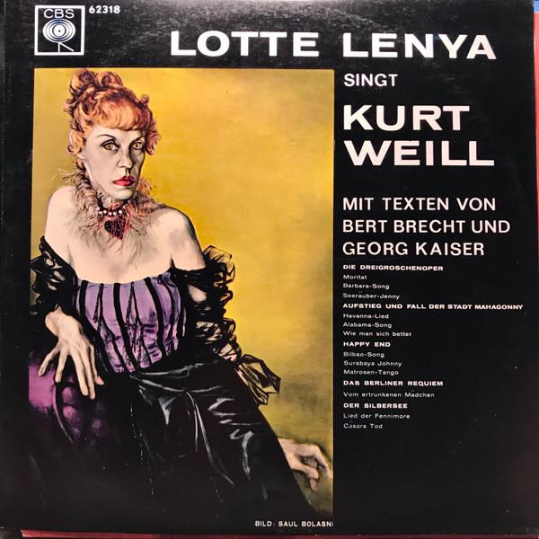 LP Record LOTTE LENYA - Lotte Lenya Singt Kurt Weill 62318 CBS Germany Pop Used
LP Record LOTTE LENYA - Lotte Lenya Singt Kurt Weill 62318 CBS Germany Pop Used