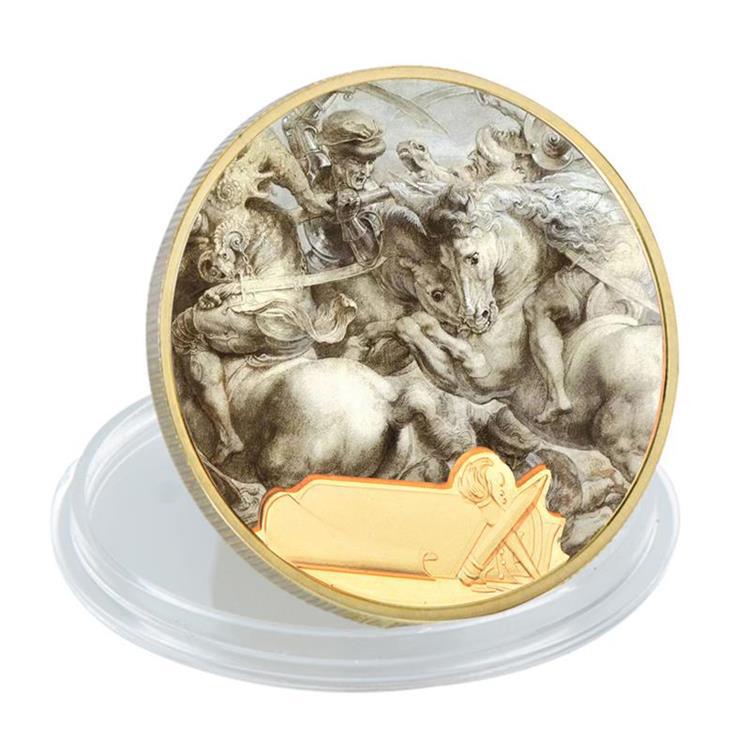 Da Vinci Plated Gold Coins, Metal Badges, Commemorative Collectibles Coins, Mona Lisa
Da Vinci Plated Gold Coins, Metal Badges, Commemorative Collectibles Coins, Mona Lisa