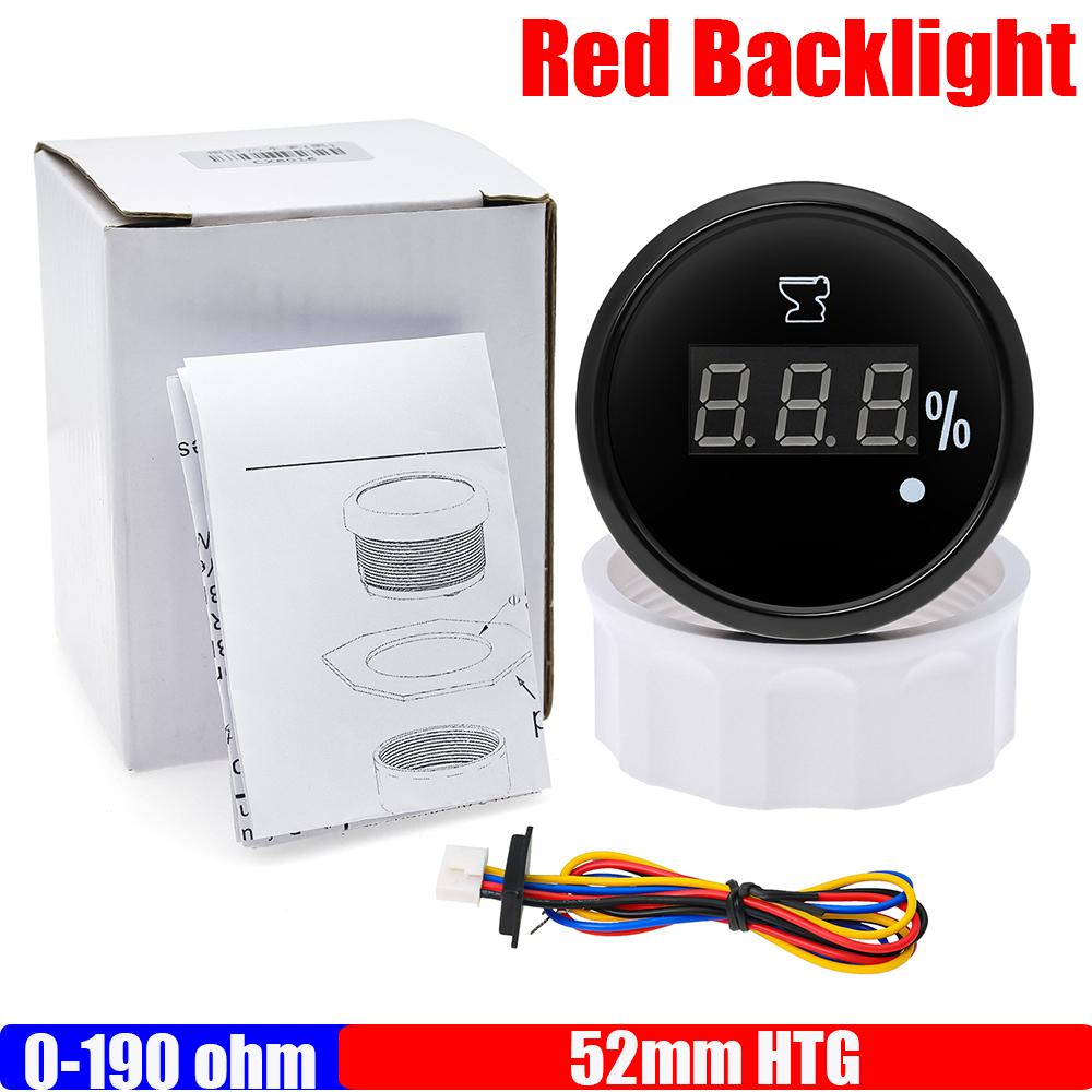 Digital 52mm Sewage Level Gauge with Flash Alarm 100~550mm Sewage Level Sensor 0-190ohm Holding Tank Gauge Red LED HTG only Gauge
Digital 52mm Sewage Level Gauge with Flash Alarm 100~550mm Sewage Level Sensor 0-190ohm Holding Tank Gauge Red LED HTG only Gauge