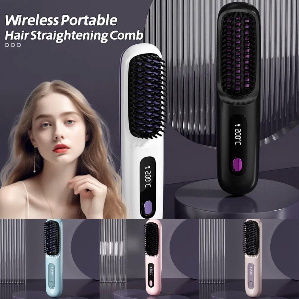 LCD Electric Hair Brushes Ceramic Heated Hair Styling Accessories New Styling Comb Female білий
LCD Electric Hair Brushes Ceramic Heated Hair Styling Accessories New Styling Comb Female білий