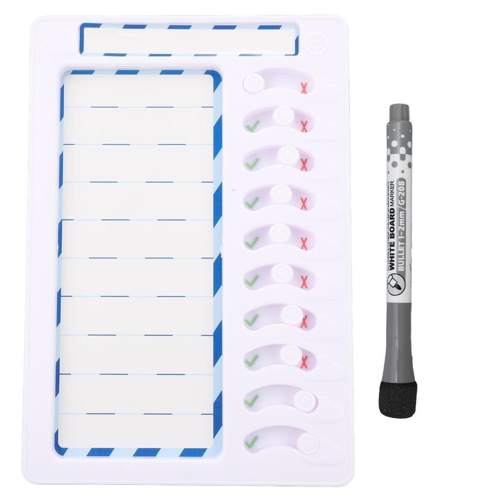 Erasable Kids Schedule Board Slider-type Kid-friendly Erasable Planning Board Portable Reusable Habit Check-in Board Home Use
Erasable Kids Schedule Board Slider-type Kid-friendly Erasable Planning Board Portable Reusable Habit Check-in Board Home Use