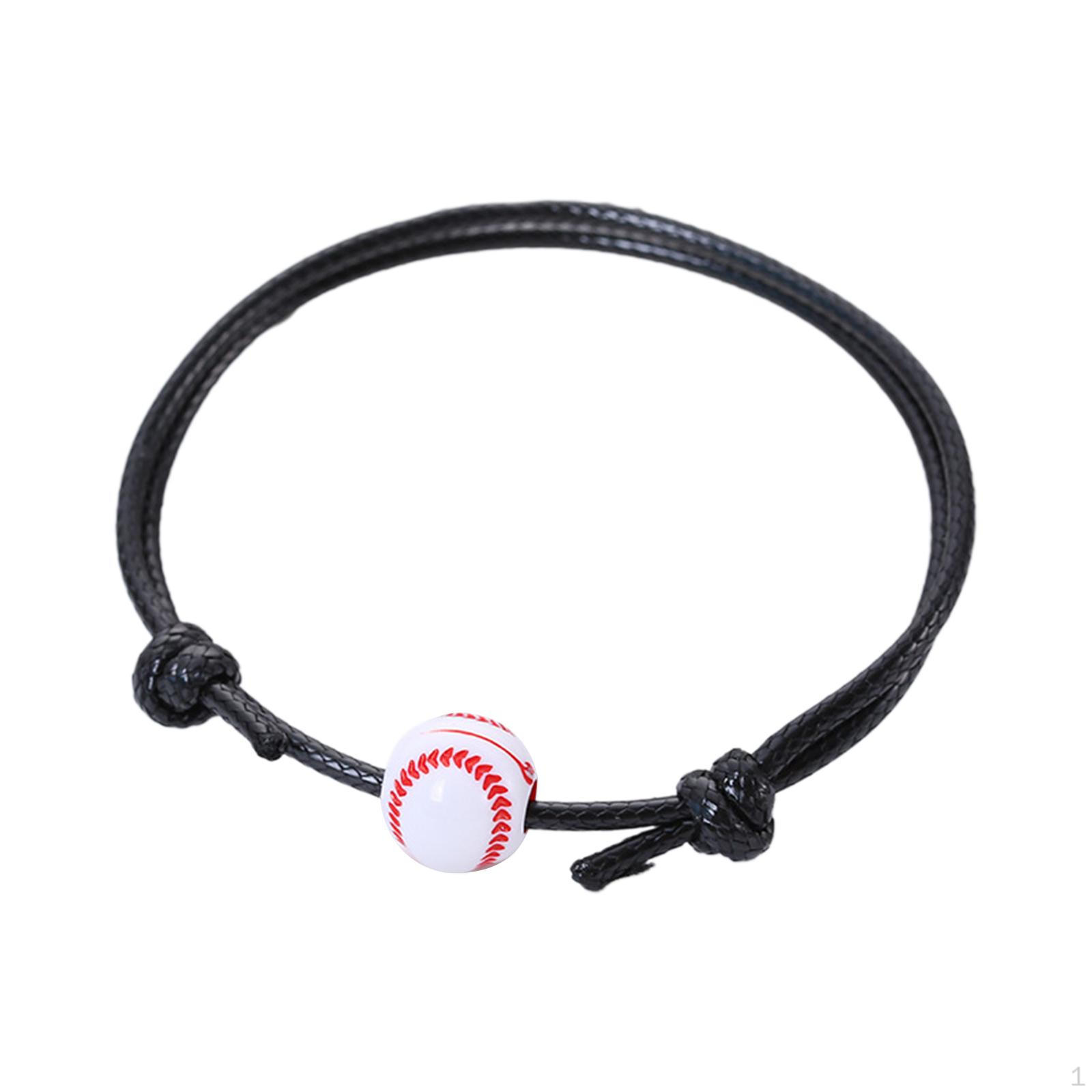 Adjustable Ball Charm Bracelet with Inspirational Beads for Teens and Adults Baseball
Adjustable Ball Charm Bracelet with Inspirational Beads for Teens and Adults Baseball