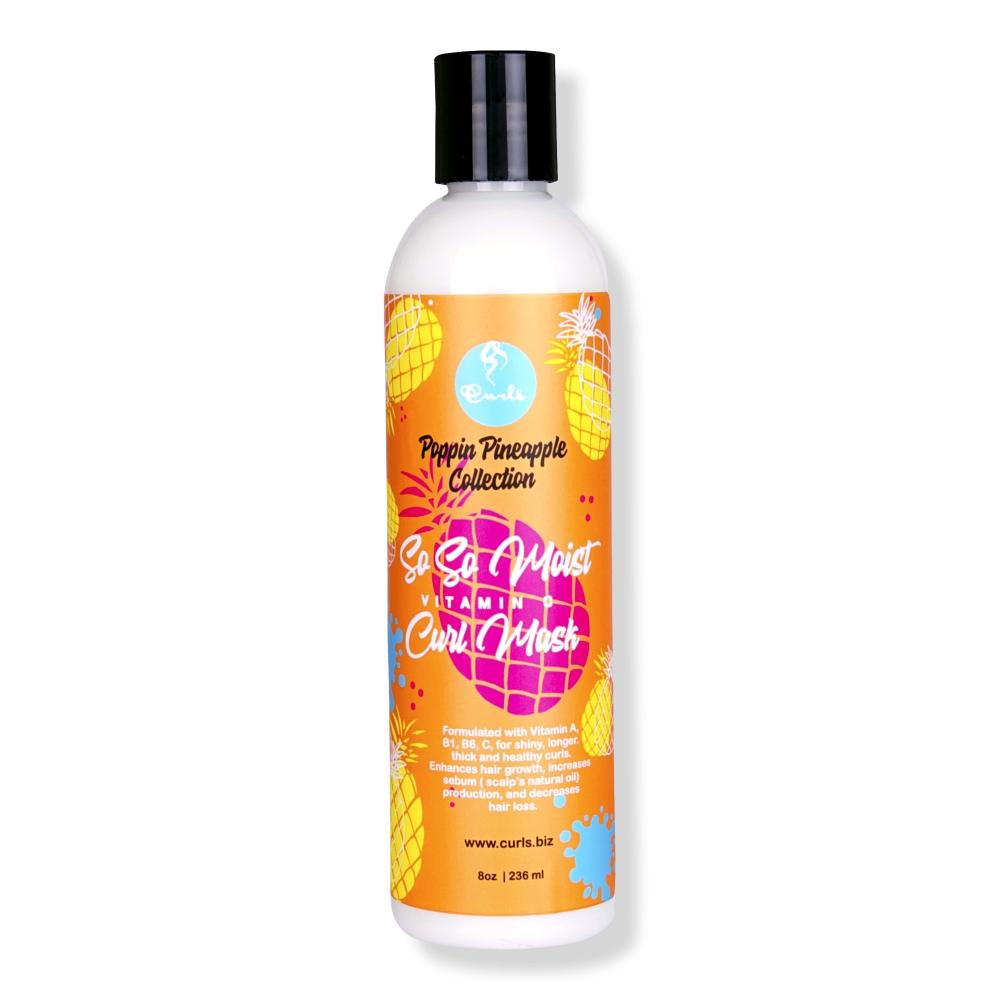 CURLS Ананасовая So So Moist маска для локонов с витамином С, 8,0 унций 
CURLS Ананасовая So So Moist маска для локонов с витамином С, 8,0 унций