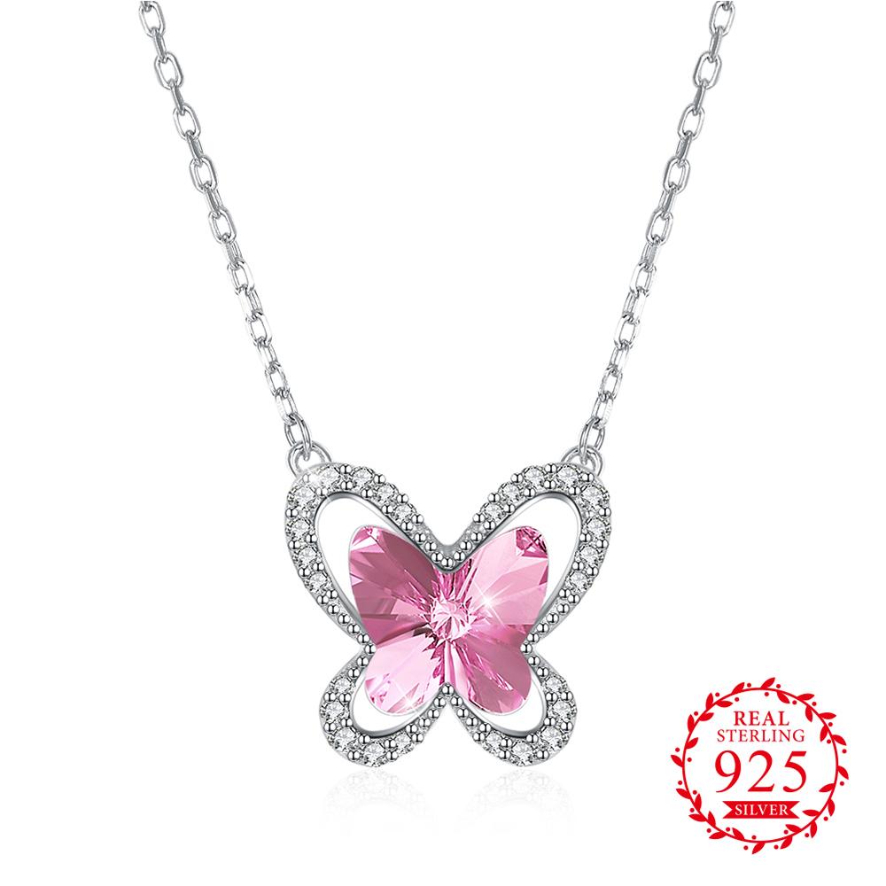 Ожерелье Element Crystal Butterfly из стерлингового серебра S925 
Ожерелье Element Crystal Butterfly из стерлингового серебра S925