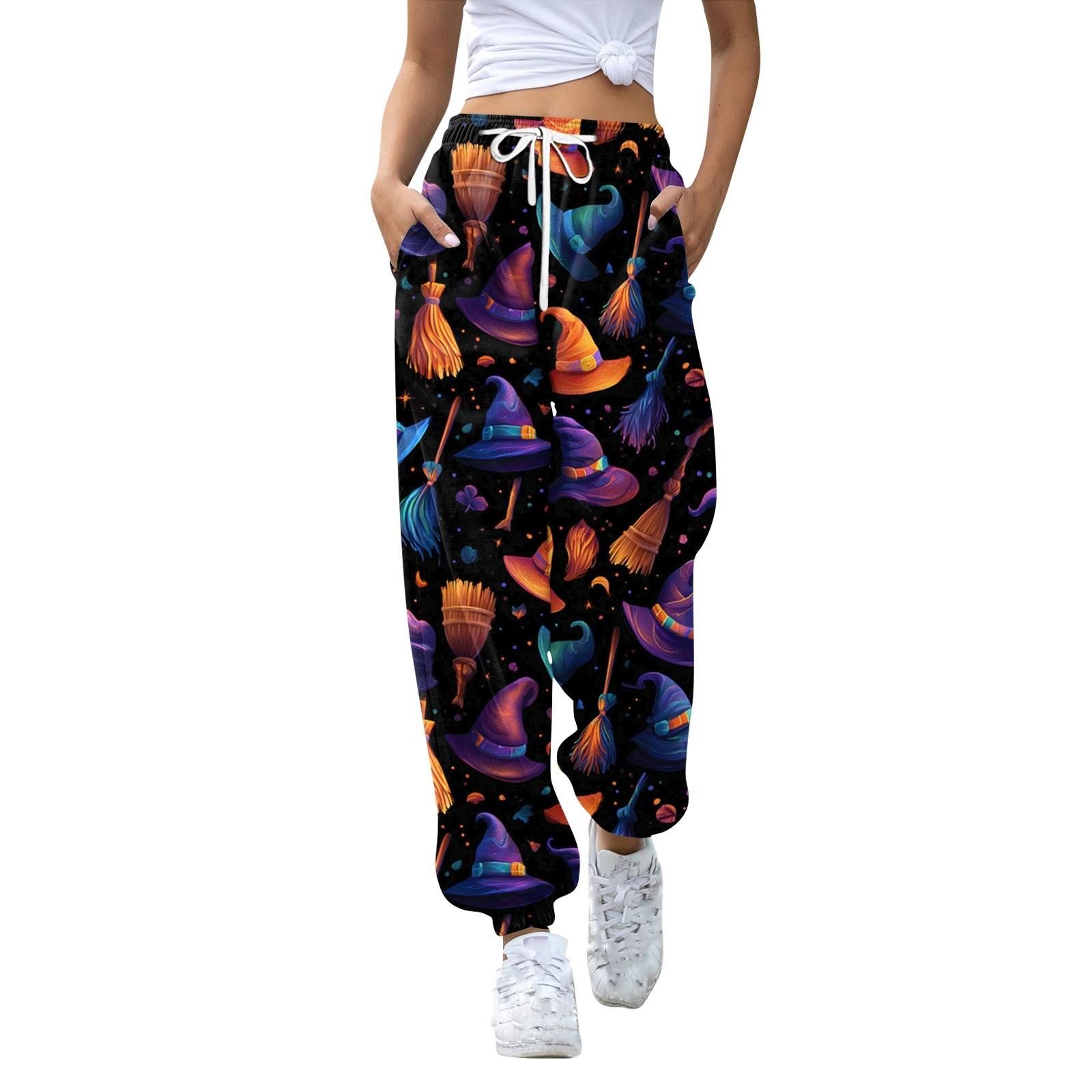 Женские спортивные брюки с карманами, модные брюки с принтом и эластичной талией, повседневные спортивные штаны L
Женские спортивные брюки с карманами, модные брюки с принтом и эластичной талией, повседневные спортивные штаны L