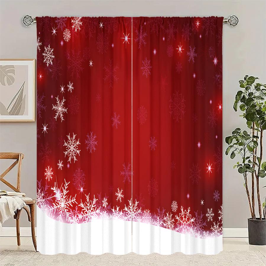 Set Of 2 Christmas Santa Claus Tree Pattern Printed Curtains Decorations Home Room Curtain Polyester Chic W100*H70(CM)-Hooks&1PCS
Set Of 2 Christmas Santa Claus Tree Pattern Printed Curtains Decorations Home Room Curtain Polyester Chic W100*H70(CM)-Hooks&1PCS