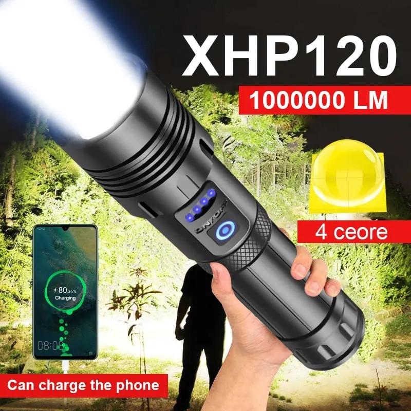 Супер XHP120 Мощный светодиодный фонарик XHP90 Мощный фонарик Перезаряжаемый тактический фонарик 18650 Usb Лампа для кемпинга
Супер XHP120 Мощный светодиодный фонарик XHP90 Мощный фонарик Перезаряжаемый тактический фонарик 18650 Usb Лампа для кемпинга